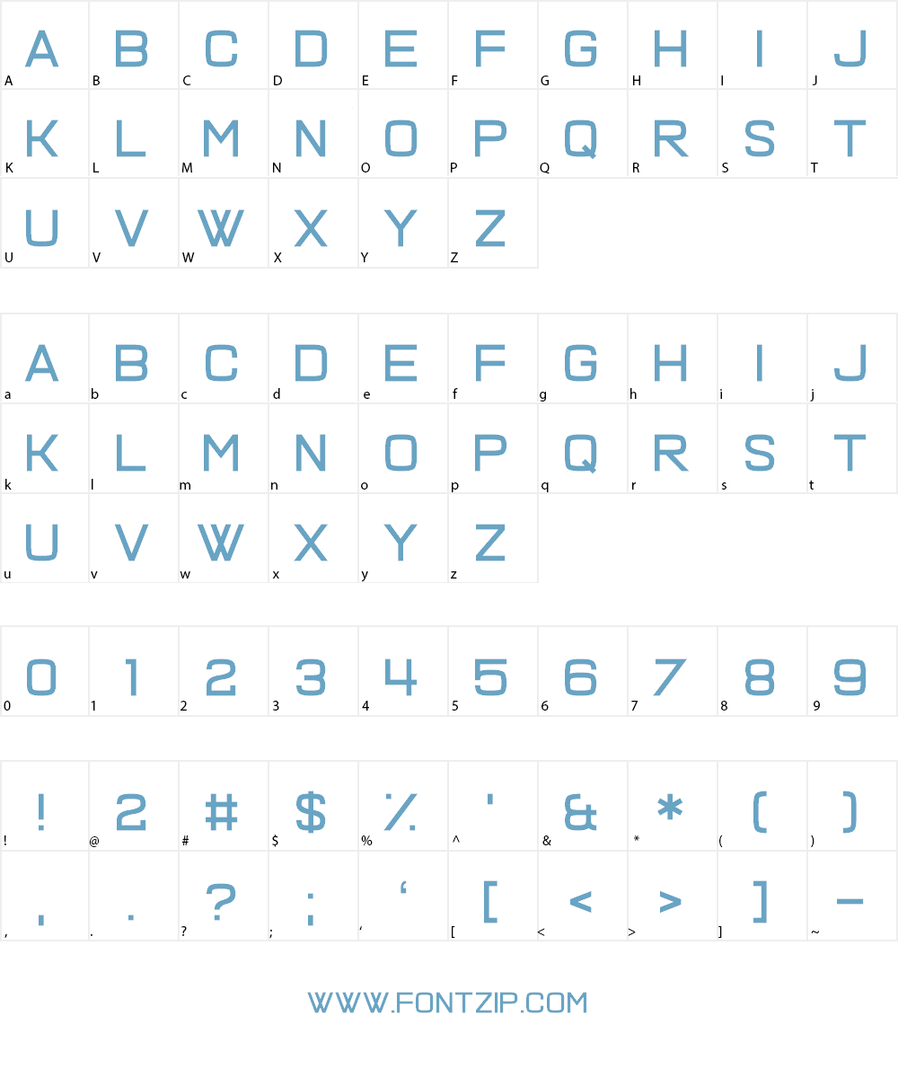 Quick Fuse Font Character